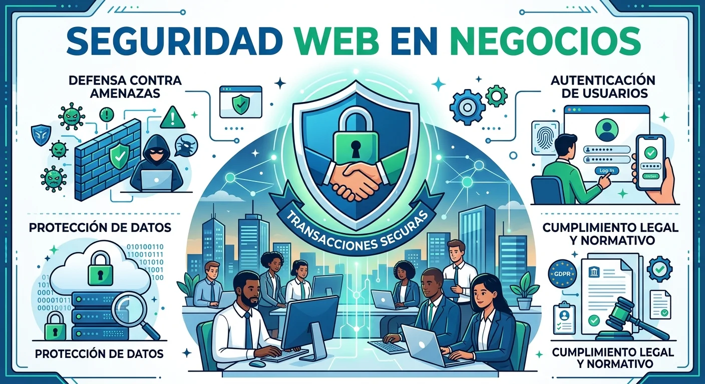 Seguridad web para negocios: guía práctica 2026